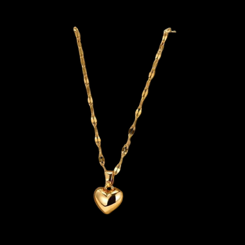 Collar Corazon Bombita Gold